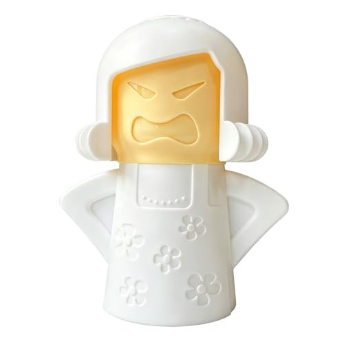 Image of Angry Mama Microwave Oven Steam Cleaner, Angry Mom Microwave Cleaner, Just Add Vinegar and Water, Cut Cleaning Time by Half (White)