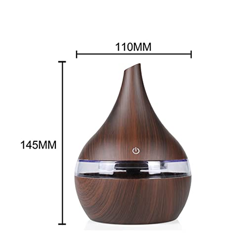 Humidificador 300ML USB Eléctrico Aromaterapia Mini LED miniatura 2