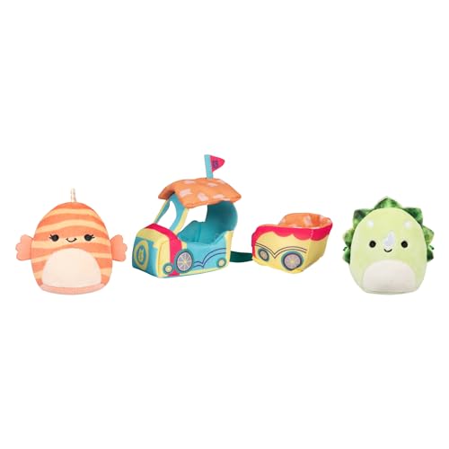 Squishmallows Micromallows SQMM0015 Accessory Set - Train Ride Super Soft Mini 6.5 cm Plus