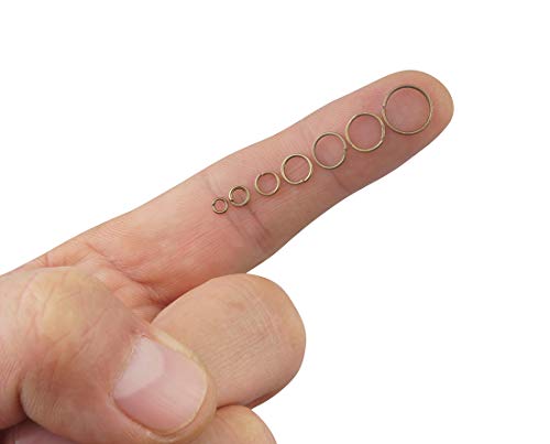 Allinone Mixed 7 Sizes Open Jump Rings Kit Jewelry Findings For Diy Craft Jewelry Making Repair (Antique Bronze) #TOP2