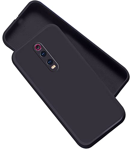 Image of A rtistque Liquid TPU Silicone Matte Shockproof Flexible with Camera Protection Soft Back Cover Case for Mi Redmi K20 / K20 Pro - Black