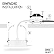 EMOS LED Einbaustrahler 230V 5W / 450lm 50° schwenkbar LED Deckenleuchte Einbauleuchte Neutralweiß 4000K 12er Set Deckenstrahler für Innen extra flach rund Farbe Weiß