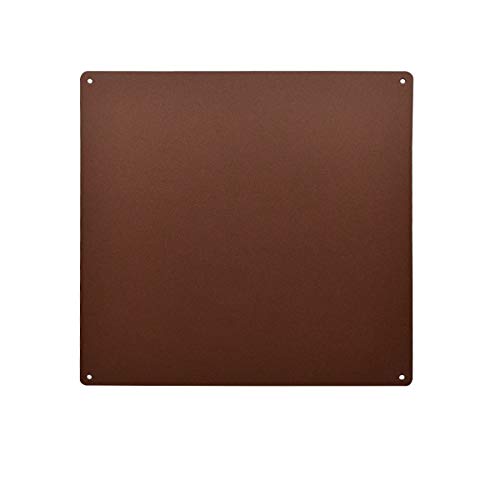 KalaMitica 60033-810-000 Lavagna Magnetica da Parete, Acciaio Scrivibile con Gessetti, Colore Effetto Corten, 33x33x0,12 cm