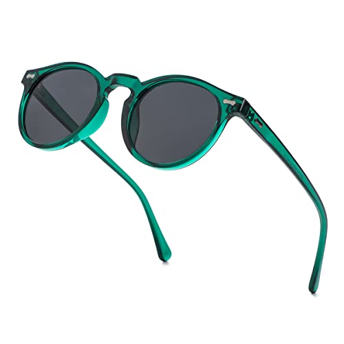 Image of Vintage Polarized Sunglasses for Men Women Round Retro Classic Fashion Eyewear UV400 Protection Sun Glasses