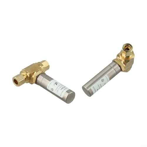 Set de 2 pararrayos de martillo de agua de 3/8 pulgadas de latón para grifos 6