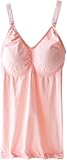 Women Nursing Camisole Tank top for Breastfeeding,Adjustable Straps,Quick Nursing Access,Undershirt with Integrated Bra,Pregnant Women,Maternity (in, Alpha, L, Regular, Slim Girls, Pink)