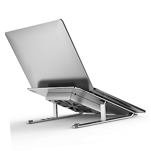 Base refrigerante ajustable para laptop con ventilador LED y diseño ergonómico miniatura 6