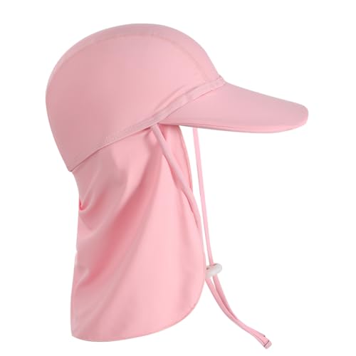 Kids Sun Hat with Neck Flap Sun Protection Bucket Hat UPF 50+ Summer Beach Flap Swim Cap Fishing Safari Cap for Boys Girls4