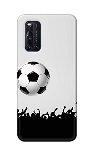 Image of Printed Hard Back Cover Case for Vivo V19 Back Cover (Football Icon) -702