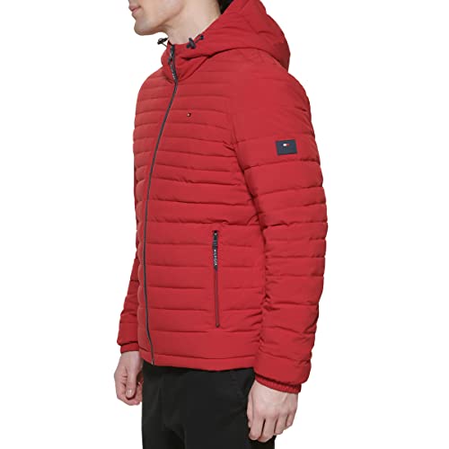 Image of Tommy Hilfiger Men's Stretch Poly Hooded Packable Jacket