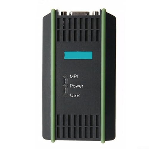 Yhenlovtt Cable de programación USB-MPI Adaptador USB para S7-200/300/400 PLC con interfaz RS485, aislamiento fotoeléctrico y protección contra sobretensiones