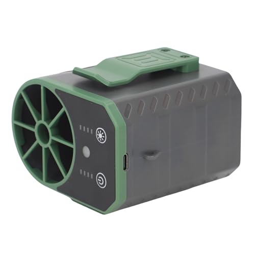 Ventilador de cintura portátil Goshyda de 4 velocidades y luz LED 7
