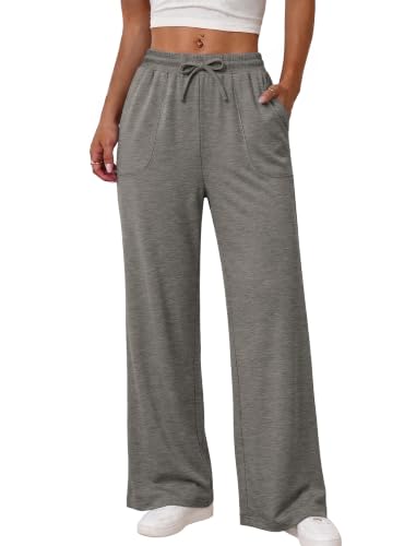 Alaroo Sweatpants for Women Wide Leg High Waist Pants with Pockets