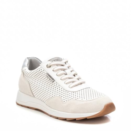 Carmela Para Mujer. 16215101-BLANCO Zapatillas De Piel 162151 Blanco (38), Plano, Cordones, Casual - 3