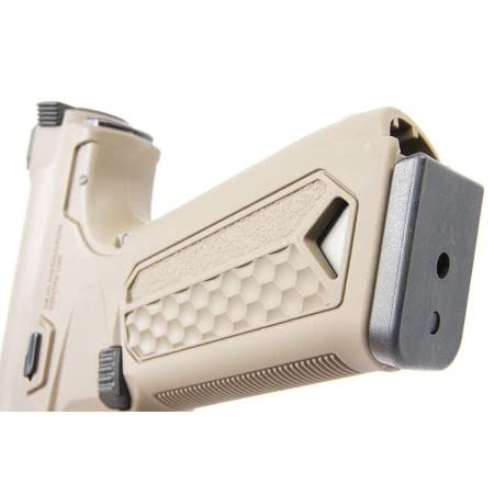 Pistola Airsoft GBB AAP-01 Assassin Action Army Color Tan réplica Escala 1:1 Potencia 1 Julio 6 mm. Semi y Auto