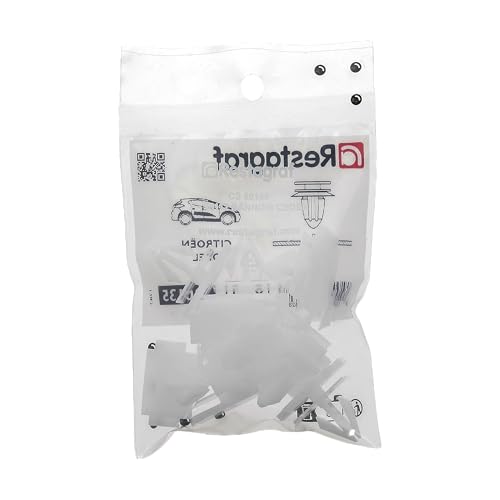 Restagraf Zierleistenverbreiterung für Fahrzeuge PSA/Opel, 9 mm, Weiß, 10 Stück