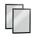 DURABLE DURAFRAME, Self-Adhesive Magnetic Frame, Letter, Black, 2-Pack (476801)