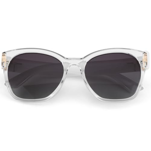 Image of ZENOTTIC Cat Eye Sunglasses Women: Polarized UV400 Oversized Retro Shades | Anti-tangle Nose Pads, 1.1mm Scratch Resistant TAC Lens, Durable Reinforced Metal Hinges, Driving Shopping Hiking Travel
