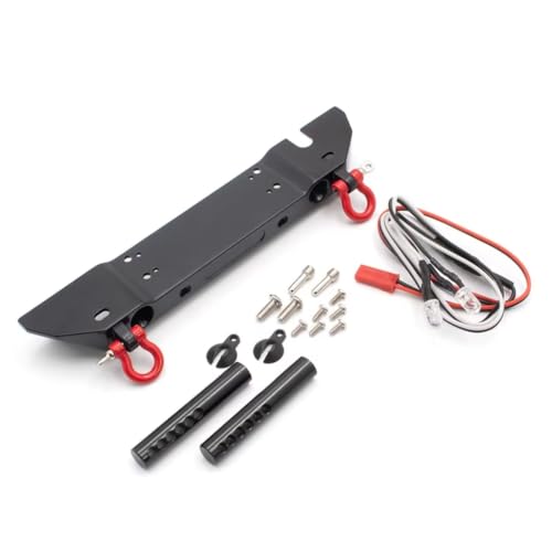 Pare-chocs avant RC en alliage robuste avec éclairage LED intégré 1/10
