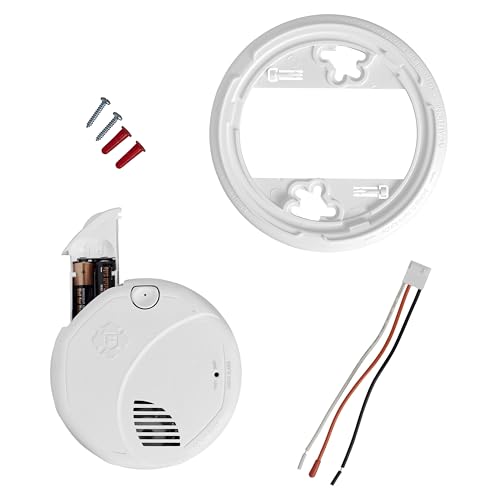 Image of First Alert Interconnect Hardwire Dual Sensor Smoke Alarm with Battery Backup, SM300-AC, 6-Pack
