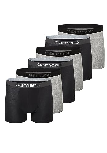 Calzoncillos tipo boxer Camano en pack de 6 ideales para oficina y deporte M
