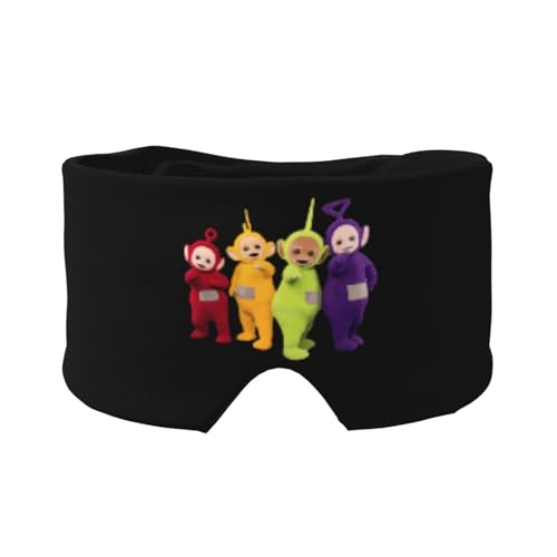 テレタビーズ アイマスク スリーピングアイマスク オールインクルーシブ アイマスク 耳当て 遮光 目隠し 安眠グッズ 圧迫感なし 丸洗い 暖かい 快適 軽量 通気性 収納便利 仮眠 ク昼寝 オフィス 飛行機 旅行用 男女兼用 1枚