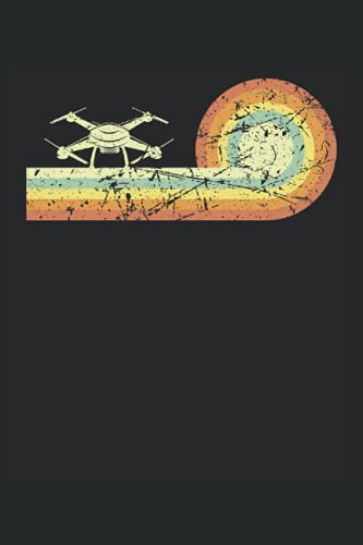  Drones Quadrocopter Pilot Drone Flying: Notebook
