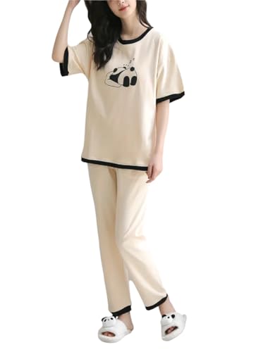 Image of Louis Luxe Womens Korean Night Dress || Full Pyjama Set || Korean Nightsuit || Women Nightwear ||Round Neck Full Sleeve Nightsuit || Loungewear || Everyday Nightdress (ND-09)