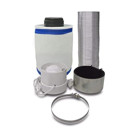 Grow Lüftungsset Klimaset Abluft-Filter Ø100mm Cover