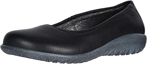 NAOT Footwear Women s Taupo Flat Soft Black Leather 7 M US