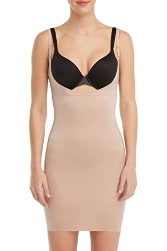 SPANX SmartGrip Open Bust Full Slip - Breathable Body Shapewear - Lightweight - Medium Compression - Anti-Slip Construction
