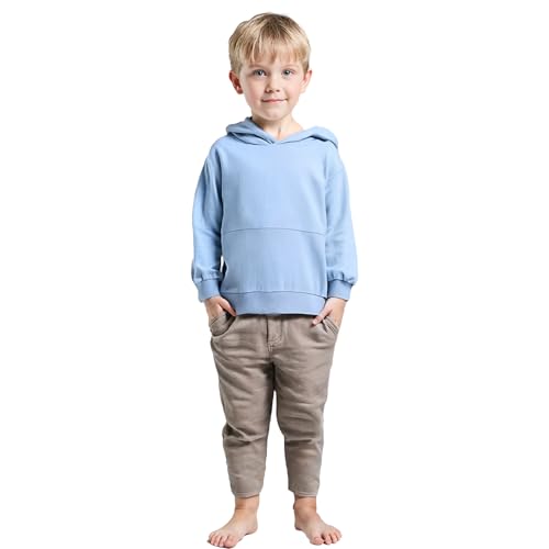 Image of T2F Boys Cotton Hooded Neck Oversized Fit DropShoulder Sweatshirt