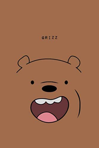 GRIZZ: Bear NoteBook / journal / 120 blank pages , 6 x 9 inches / gift