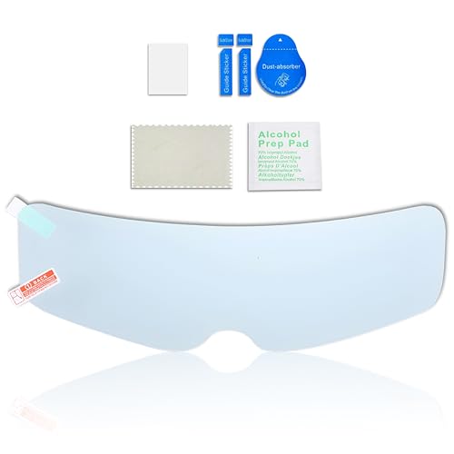 Image of OBEROI'S TRADERS Bike Helmet Visor Anti Fog Film Screen Guard Tempered For Clear Visibility During Foggy Days