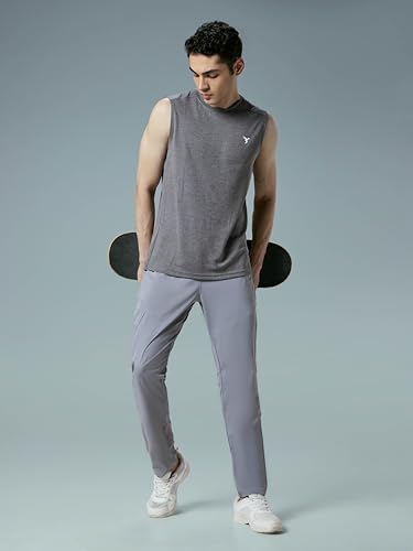 Image of TECHNOSPORT Men's Regular Fit Track Pant with SPF50+, Quick Dry Properties for Running, Gym, Sports and Regular Use