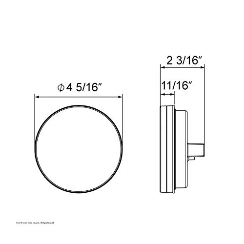 United Pacific 21 LED 4" GLO Luz de Reversa miniatura 5