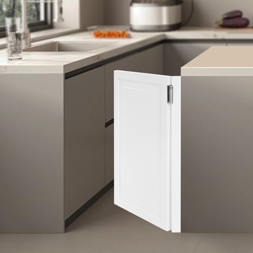 Rustic Wooden Swinging Cafe Door with Stainless Steel Hinges, Half Entrance Partition for Kitchen, Bar, Cellar, Porch, or Barn - Stylish & Functional Accessory