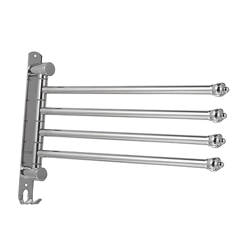 Barre pivotante pour serviettes anti rouille fixation ventouse