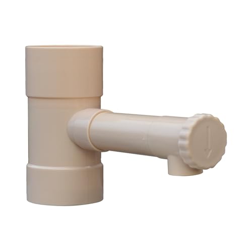 Jardibric - Raccord Récupérateur Eau Pluie Ø80 mm Sable - Sortie Ø35 mm - Collecteur Descente Gouttière PVC