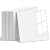 WADLE Peel and Stick Tile Shower Waterproof Marble Tiles Wall Panels, 23.62"x23.62" Self-Adhesive Backsplash Tile, 10 Pack White