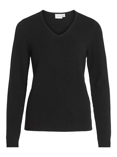 Vila Clothes Damen Pullover VIRIL L/S V - Neck Knit TOP - NOOS 14042769,...