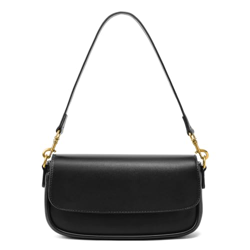 Shoulder Bag For Women Trendy Small Purse Cute Mini Vegan Leather Handbags with 2 Removable Strap