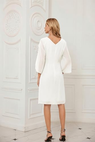 Image of GRACE KARIN Womens Formal Wedding Guest Dress 2026 Chiffon Cocktail Dress Mother of the Bride Dresses Midi Fashion Clothing