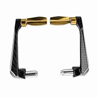 Gegong 7/8 Zoll Universal Aluminiumlegierung Lenkerbremsprotektor für Motorräder Elektroautos Mountainbikes (Gold)