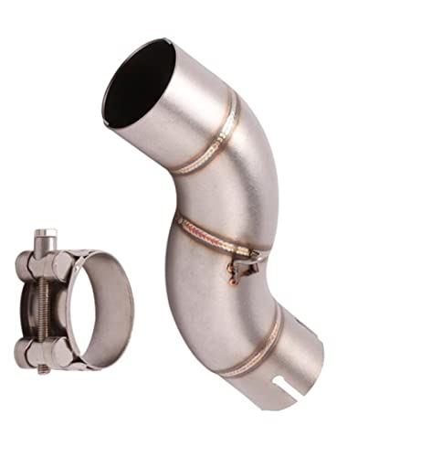 Échappement moto pour YZF R6 : tube intermédiaire en acier inoxydable de 1998 à 2019