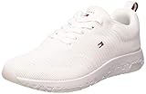 Tommy Hilfiger Herren Sneakers Corporate Knit Rib Runner, Weiß (White), 40