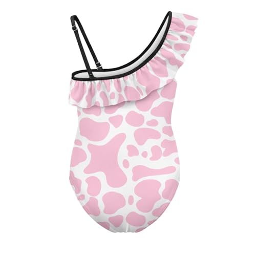 Image of Girls Swimsuit One Piece Ruffle Swimsuit Non-Slip Straps UPF 50+ for Girls Size 3-14 Years