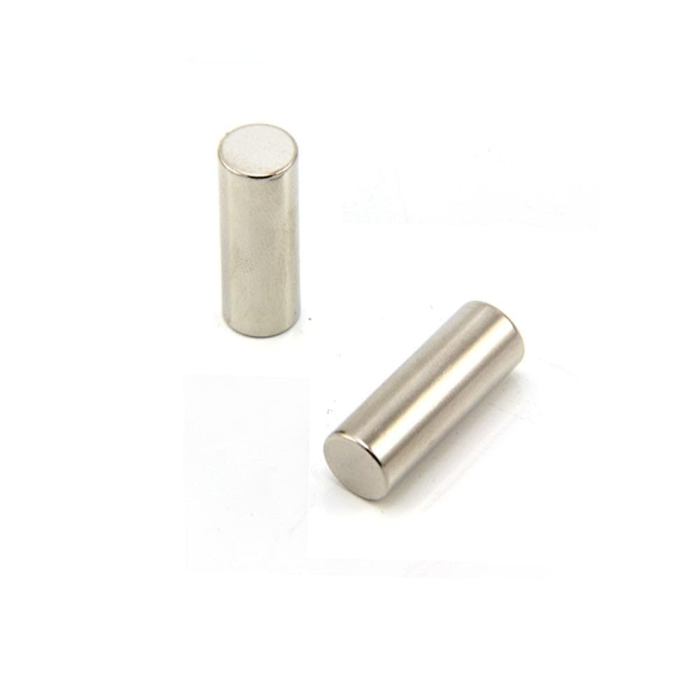 N42 Neodymium Magnet for Arts, Crafts, Model Making, DIY, Hobbies, Office, Fridge and Home - 9mm dia x 25mm thick - 3.8kg Pull - Pack of 2