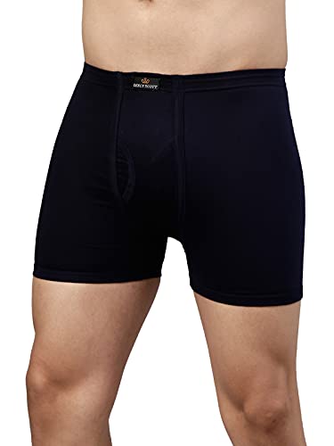 Image of Dixcy Scott Originals Men 100% Combed Cotton Sweat Absorbent Waistband Long Trunk (Pack of 3)