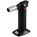 K Tool International 70054 Mini Butane Torch with Solder Head for Garages, Repair Shops, and DIY, Anti-flare, Piezo Electric Ignition, Safety Lock, Temperature/Flame Control, Removeable Stand